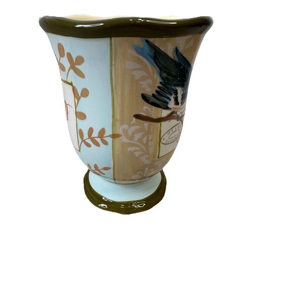 Blue Jay Bird Hand-Painted Coffee Mug Certified International Jennifer Brinley - Picture 7 of 8